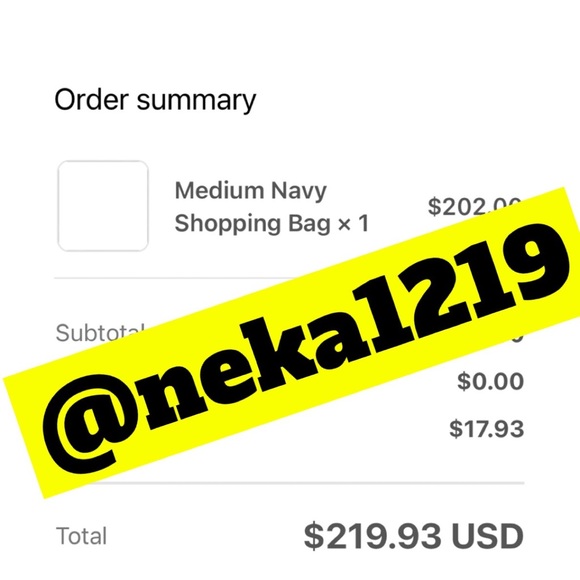 Medium Navy Telfar Bag - Picture 5 of 5